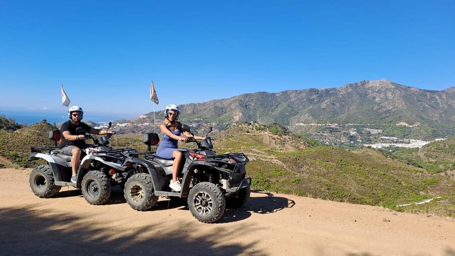 2 hours Quad Tour Marbella - 170€ per Quad up to 2 people - River Crossings and the Río Real Swim Stop
