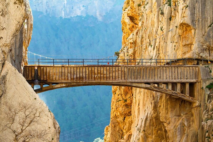 Caminito del Rey: Entry Ticket - Passing the 19th-century railway bones and natural protection zones