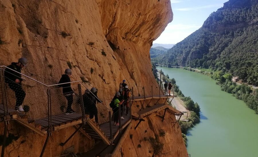 Caminito del Rey from Málaga, small group up to 7 people - Access walk and first big views over the Guadalhorce River