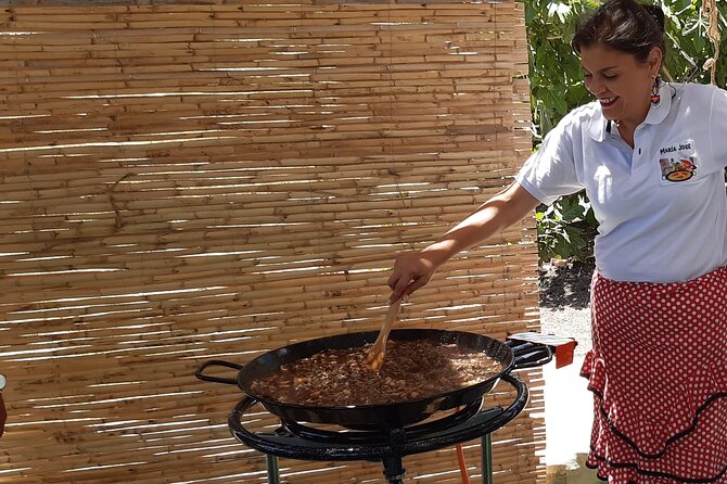 Chefcooking Paella from our Andalusian Grandmother at a Family Farm - The farm tour: sea views, Sierra Bermeja, and farmer stories
