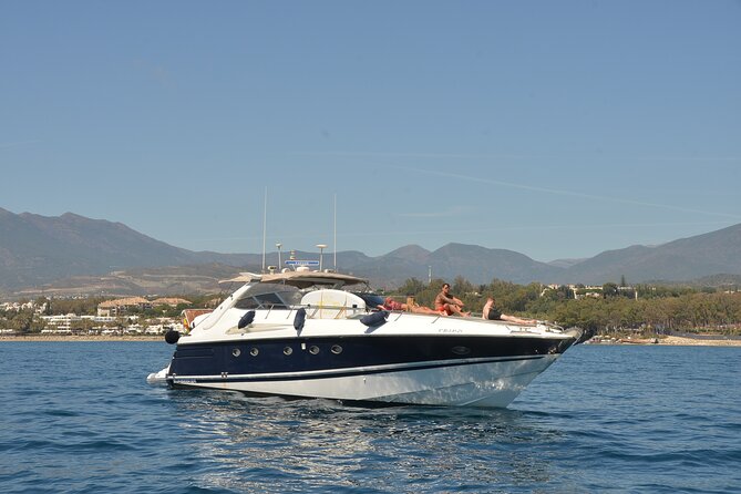 Enjoy the Marbella Coast on the Sunseeker 63 Predator Yacht - The Sunseeker 63 Predator Yacht Feel: Big Boat, Calm Ride