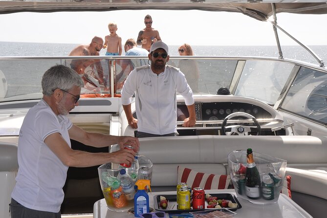 Enjoy the Marbella Coast on the Sunseeker 63 Predator Yacht - Private Group Size: Up to 12, With a More Personal Feel