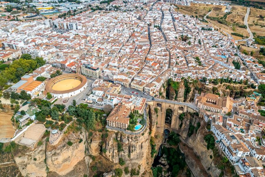 From Costa del Sol: Ronda, and Bullring Tour - Entering Ronda, Guided City Time and El Tajo Views