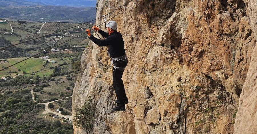 From Estepona: Vía Ferrata de Casares guided climbing tour - Via Ferrata de Casares: An adrenaline climb with a view payoff