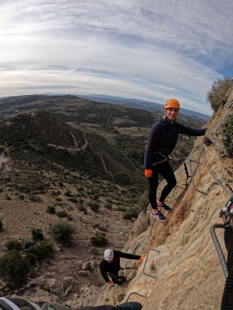 From Estepona: Vía Ferrata de Casares guided climbing tour - Monkey bridges and overhangs: where your nerves meet your technique
