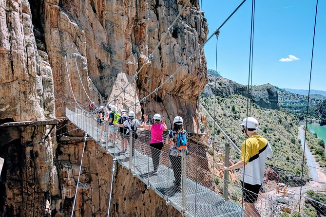 From Malaga: Caminito del Rey tour with Private Transportation - Entering Caminito del Rey with a real guide and group setup