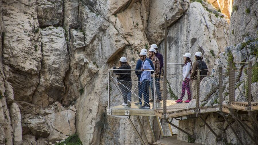 From Malaga: Caminito del Rey Tour - From Hotel Vincci Selección to the canyon: transport that keeps you relaxed