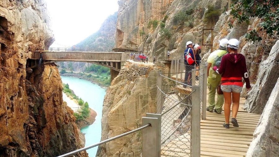 From Malaga: Group Tour to Caminito del Rey - Ribera Bridge and the hanging bridge: handling the heights