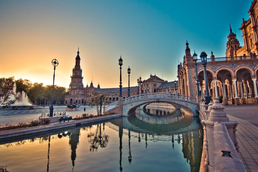 From Malaga: Private Seville, Alcazar and Cathedral Day Trip - Plaza de España and the classic photo stops