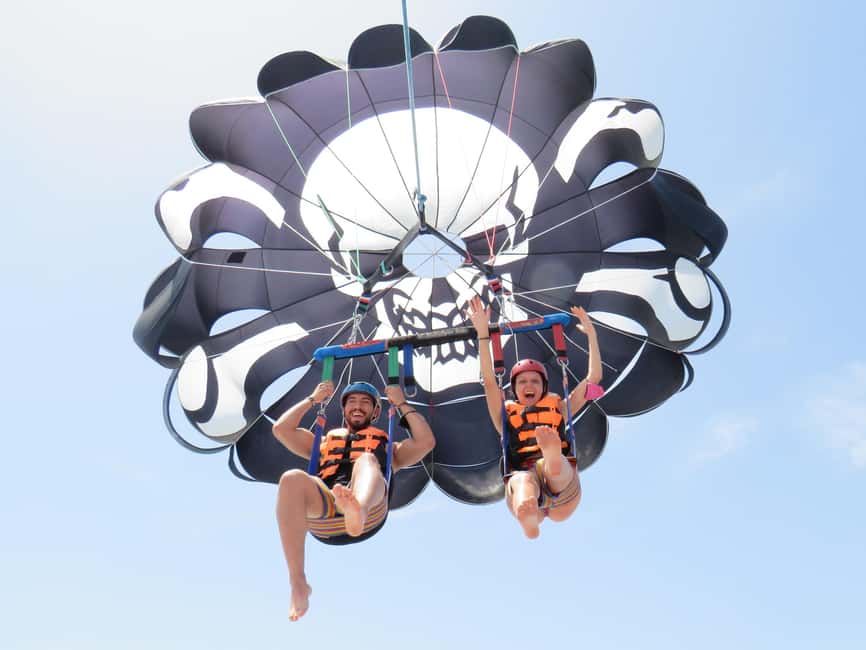 Fuengirola: Deluxe Parasailing Flight from Fuengirola Port - Flying the 1300ft cable over Fuengirola and toward the Sierra Nevada