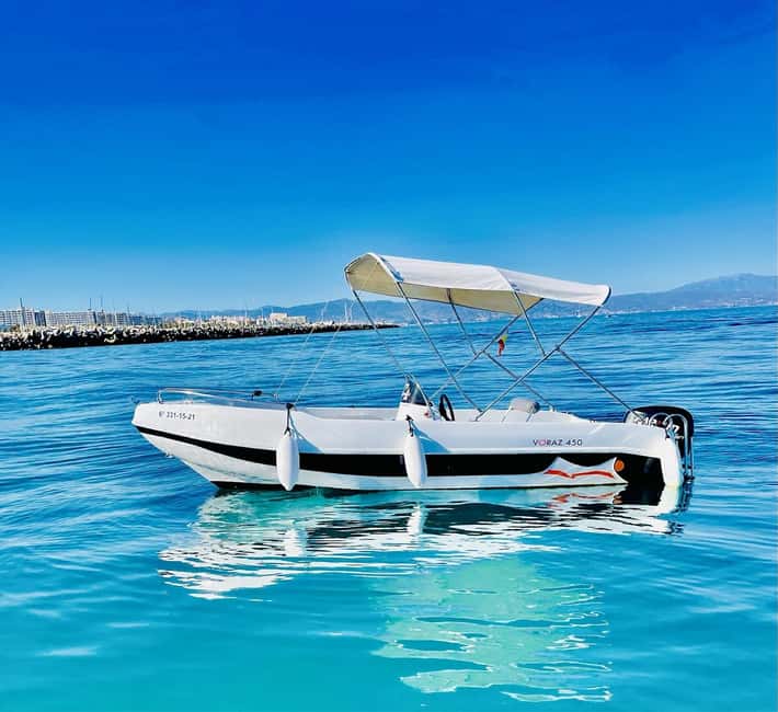 Malaga: 5-Seater Speedboat Boat Rental Without a License - The ride itself: 30 minutes to 4 hours of steering