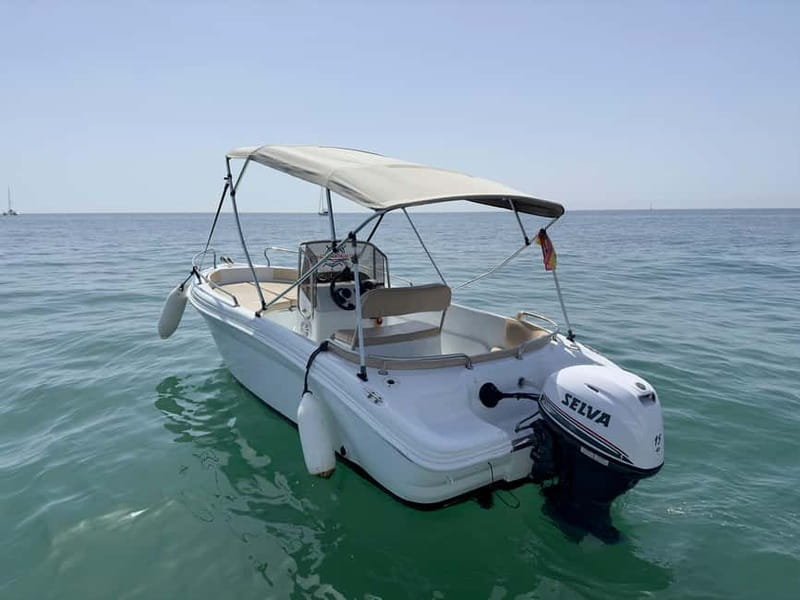 Malaga: Boat rentals without a license - Sailing time in open sea: dolphins, swimming, and how to use your freedom