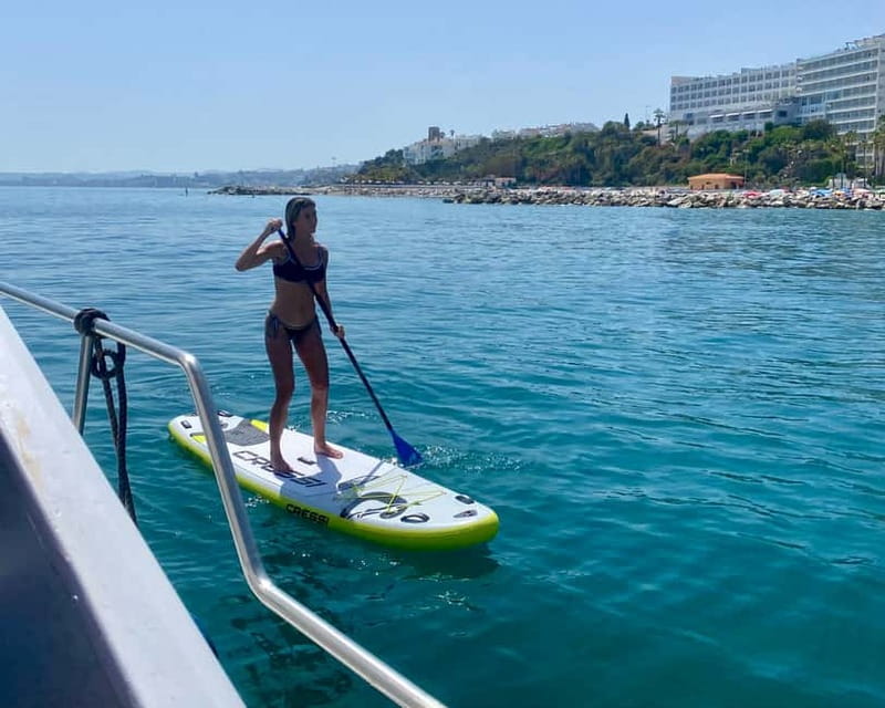 Málaga: Boat Tour w/ Snorkeling, Water Activities, and Lunch - First impressions: a small boat trip with a hands-on crew