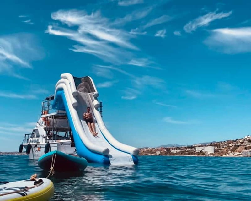 Málaga: Boat Tour w/ Snorkeling, Water Activities, and Lunch - Dolphin spotting off Benalmádena: fun, not a guarantee