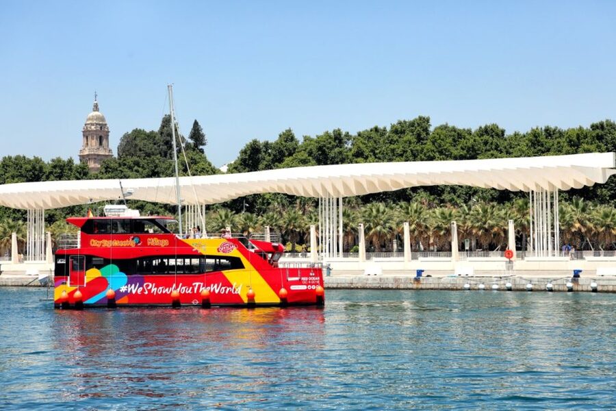 Malaga: City Sightseeing Hop-On Hop-Off Bus Tour - On the bus: audio, views from the open top, and how to handle glitches