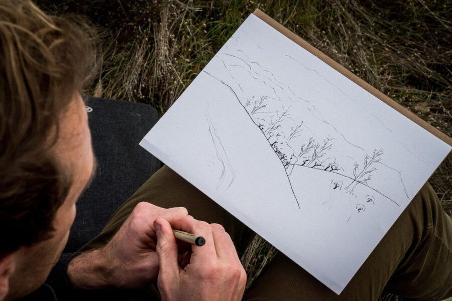 Malaga: Drawing & Painting Lesson Outdoors - Choosing your scene: Port, Park, or Old Town details