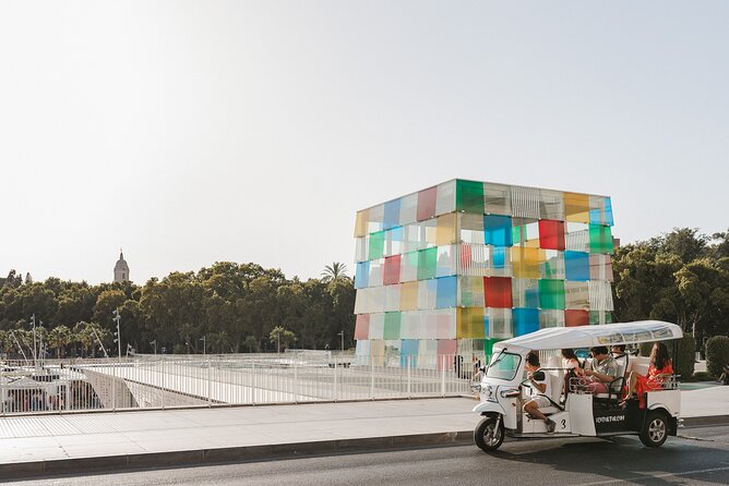Malaga Expert Tour with Local Guide in Eco Tuk Tuk Private - Plaza de la Marina: The City’s Nerve Center, First