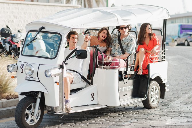 Malaga Expert Tour with Local Guide in Eco Tuk Tuk Private - University of Malaga, Bank of Spain, and Town Hall: The Modern City Angle