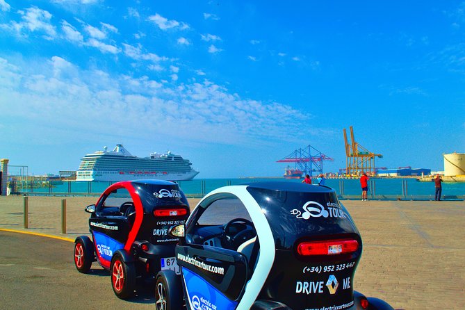 Malaga Highlights by Electric Car with Port Pick up - Fishing Neighborhoods and Fresh-Seafood Energy