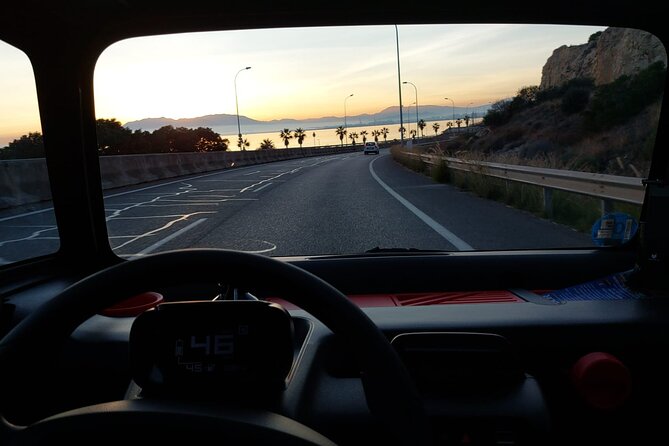 Málaga Sunset & Night Tour by Electric Car - Malagueta promenade at dusk: the city’s easygoing waterfront face