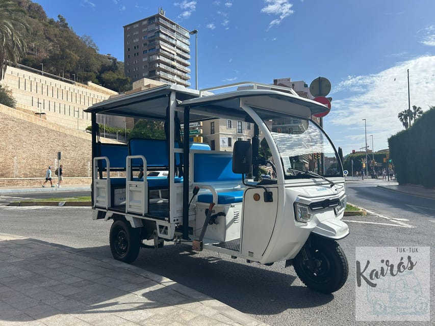 Malaga: Tuk tuk tour - Coastal highlights from Baños del Carmen to Pedregalejo Beach