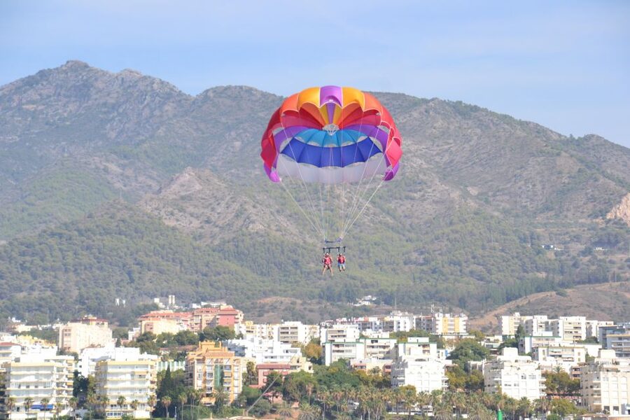 Marbella from the heights: Parasailing - From the Port Meeting Point to Being in the Air