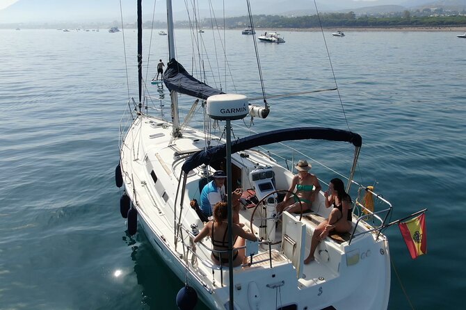 Marbella Private Sailboat: Navigation, Bath and Snacks (10 pax) - Anchored time is the whole show, if the sea cooperates