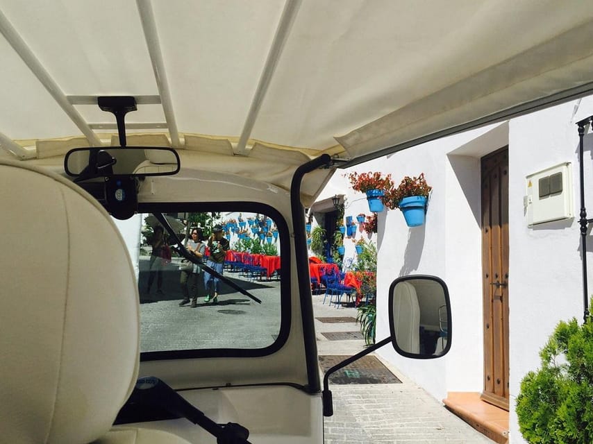Mijas: Panoramic city tour with an electric Tuk Tuk - Meeting point at Avda. del Compás, right by Carromato de Max