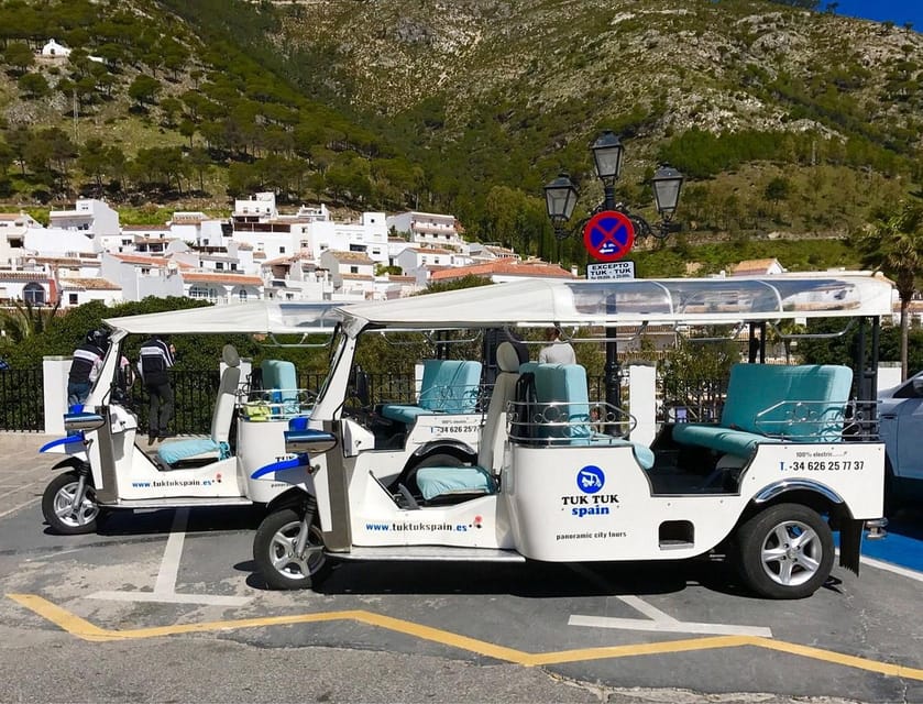 Mijas: Panoramic city tour with an electric Tuk Tuk - The 5-minute scenic pass: places most people miss