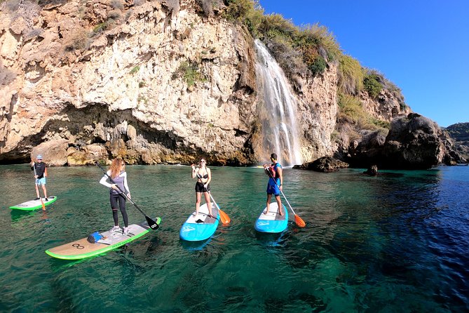 Paddle Surf Route Cliffs Nerja and Cascada de Maro + Snorkel - Snorkeling stops: what you get, and the key caution
