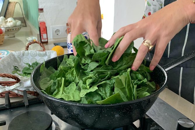 The Mediterranean Diet & Lifestyle Cooking Class. - Four-course lunch highlights: gazpachos and garbanzos y espinacas